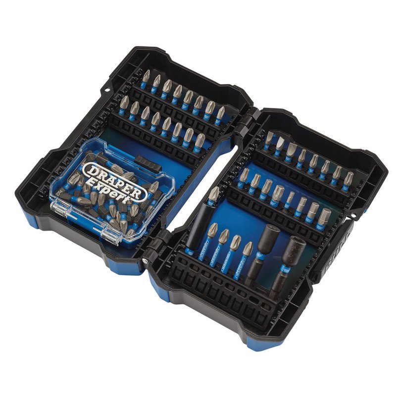 Draper Expert Impact Screwdriver Bit Set, 1/4" Hex (65 Piece) DRA-04932