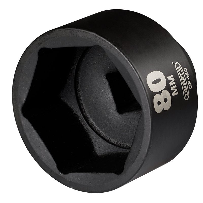 Draper HI-TORQ Impact Socket, 1" Sq. Dr. 80mm DRA-08505