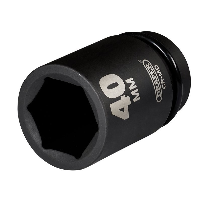 Draper HI-TORQ Deep Impact Socket, 1" Sq. Dr., 40mm DRA-08511