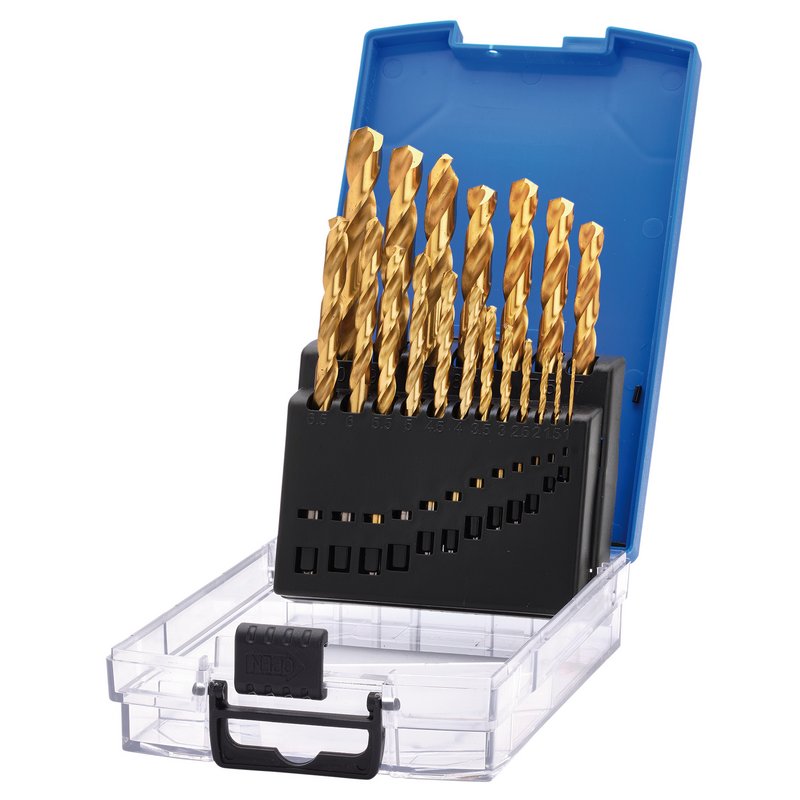 Draper HSS Titanium Nitride Coated Drill Bit Set (19 Piece) DRA-08885