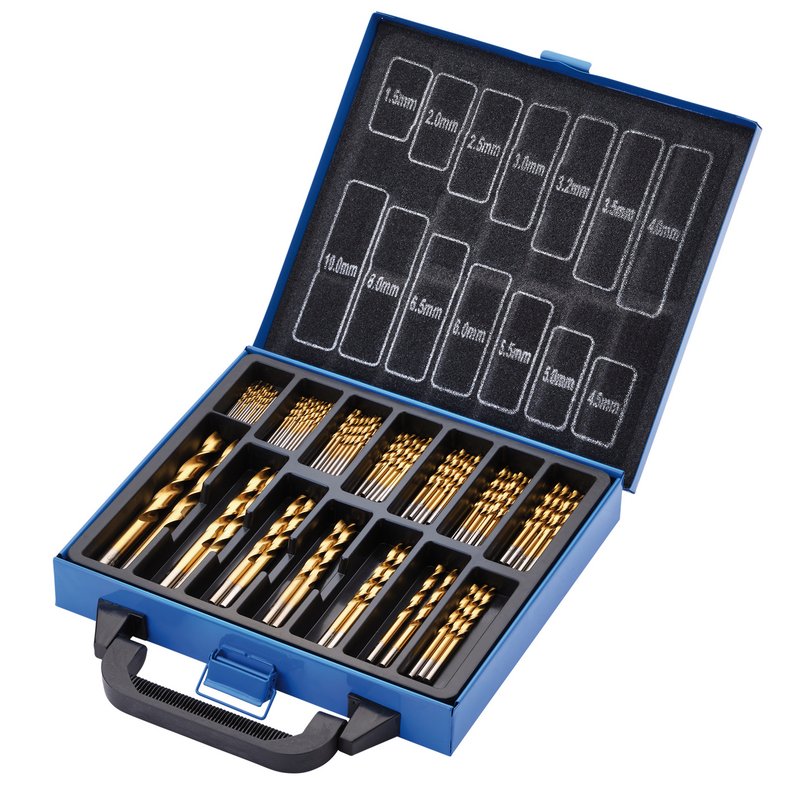 Draper HSS Titanium Nitride Coated Drill Bit Set (99 Piece) DRA-08887