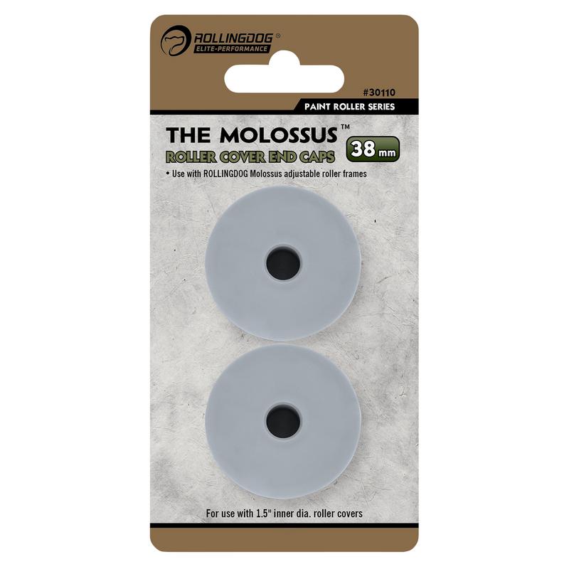 Draper ROLLINGDOG THE MOLOSSUS™ Roller Cover End Caps, 12-18" (Pack of 2) DRA-09676