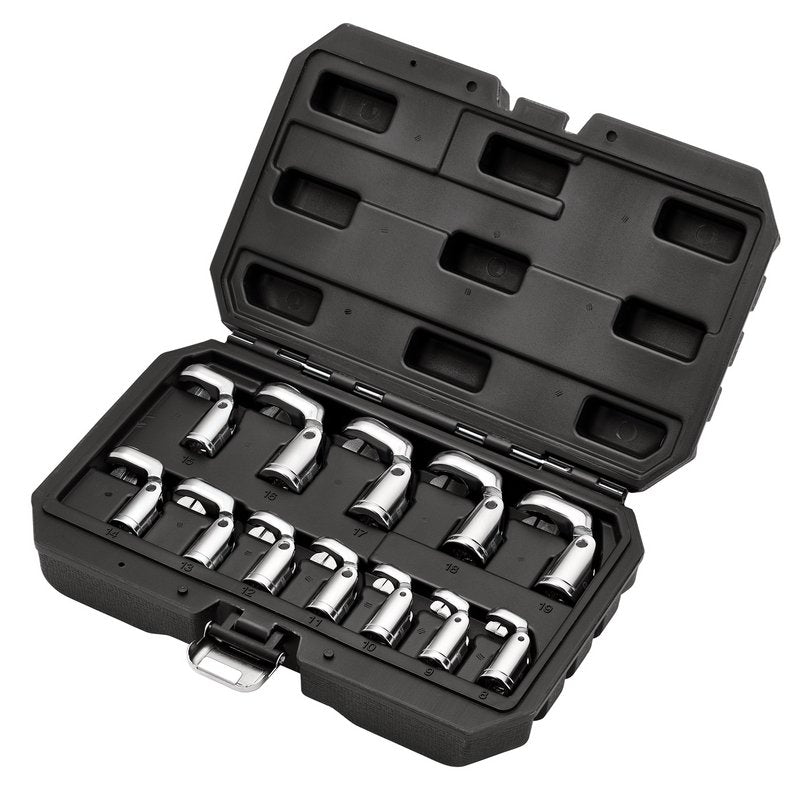 Draper Flexible Crowfoot Socket Wrench Set, 3/8" Sq. Dr. (12 Piece) DRA-12403