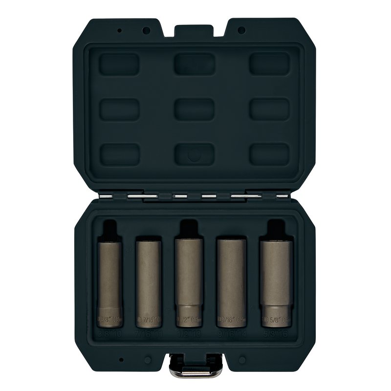 Draper Wheel Nut Double Socket Set, 3/8'' Sq. Dr. (5 Piece) DRA-12423