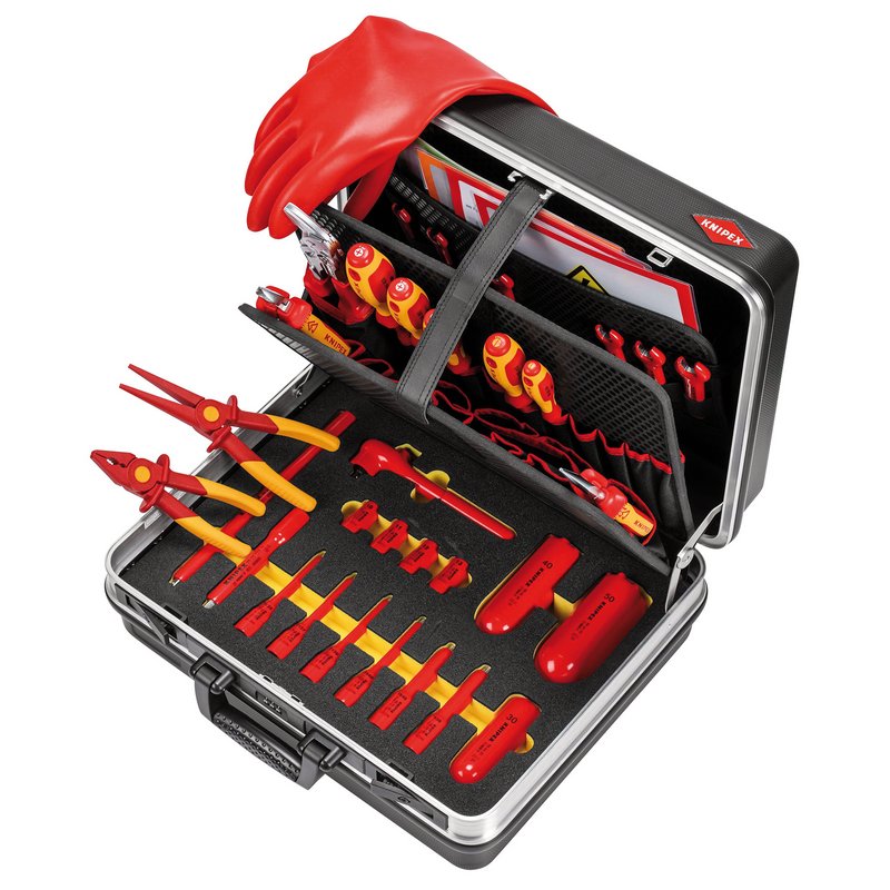 KNIPEX 00 21 05 EV Tool Case "Basic" E-Mobility , 34 Parts, 410mm DRA-13171