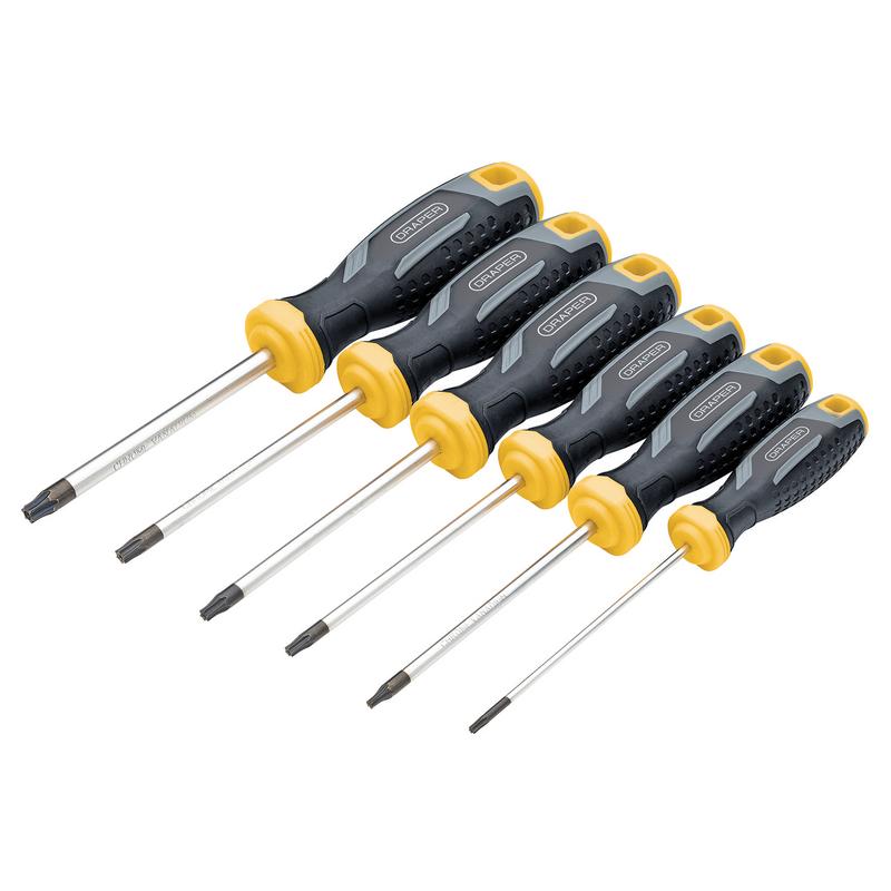 Draper TX-STAR Tamperproof Soft Grip Screwdriver Set (6 Piece) DRA-13435