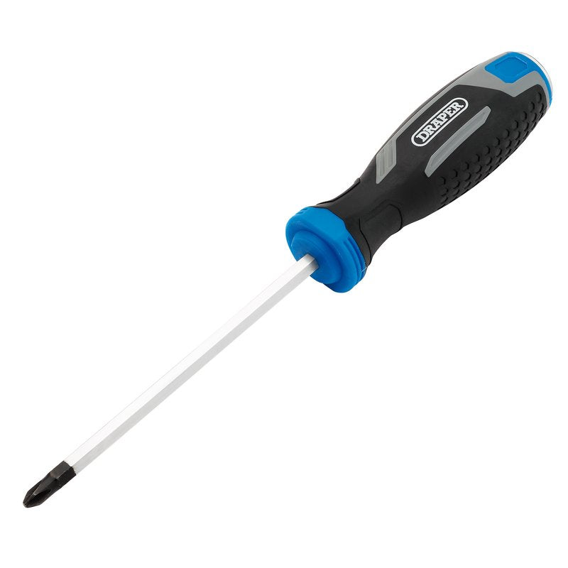 Draper Pound Thru Phillips Soft Grip Screwdriver, PH2 x 125mm DRA-13444
