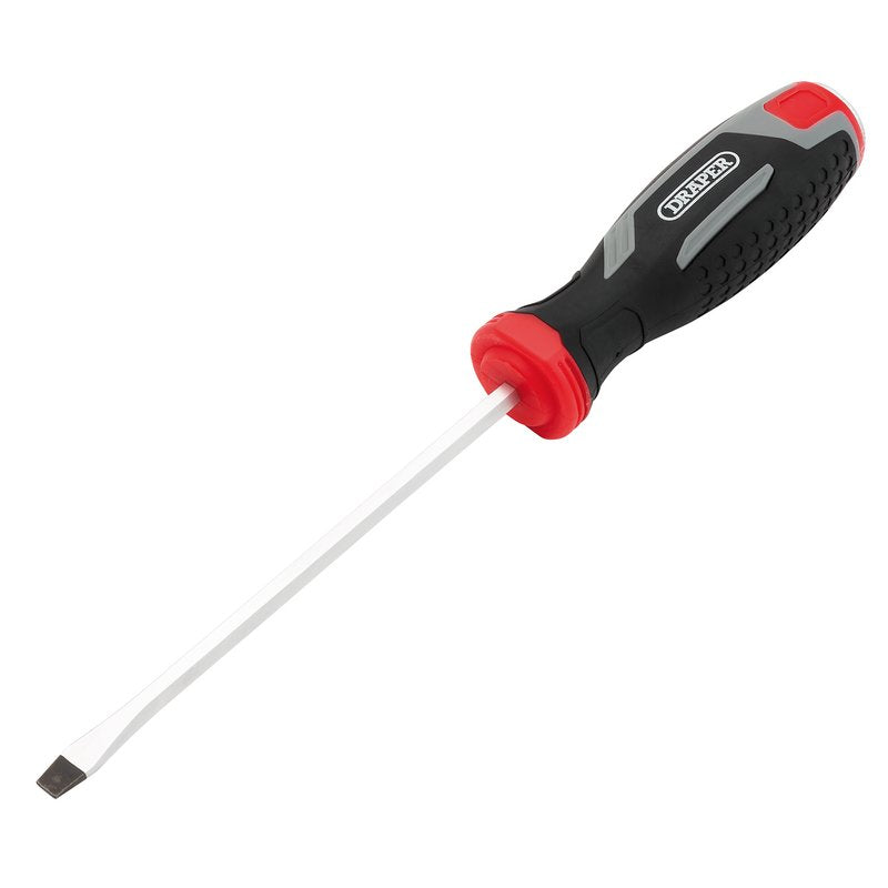 Draper Pound Thru Slotted Soft Grip Screwdriver, SL5.5 x 125mm DRA-13461
