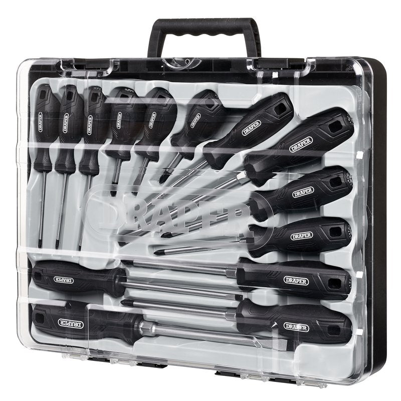 Draper Hard Grip Screwdriver Set (14 Piece) DRA-13587
