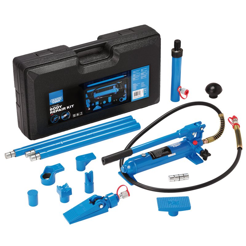 Draper Expert Hydraulic Body Repair Kit, 4 Tonne (15 Piece) DRA-13590