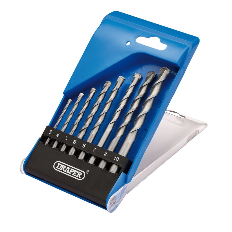 Draper TCT Masonry Drill Bit Set (7 Piece) DRA-13619