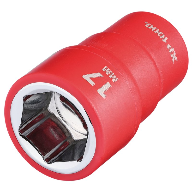 Draper XP1000 VDE Socket, 3/8" Sq. Dr., 17mm DRA-17650