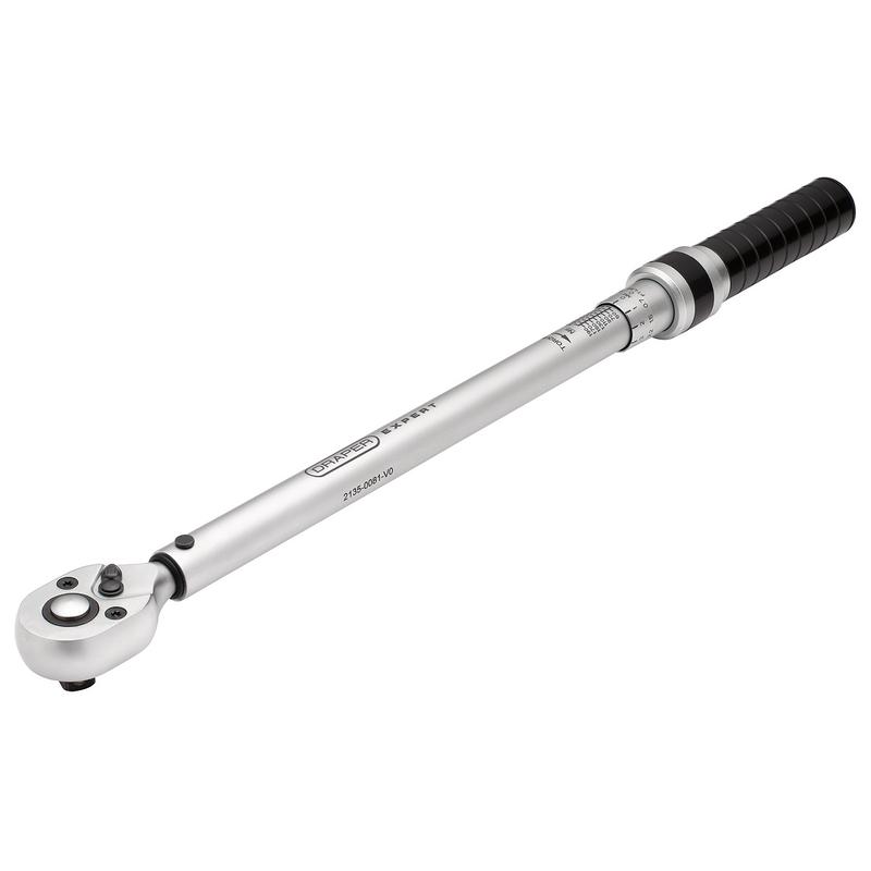 Draper Expert Ratchet Torque Wrench, 1/2" Sq. Dr., 40-200Nm DRA-17738