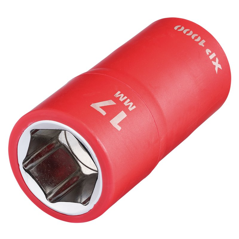 Draper XP1000 VDE Socket, 1/2" Sq. Dr., 17mm DRA-17841