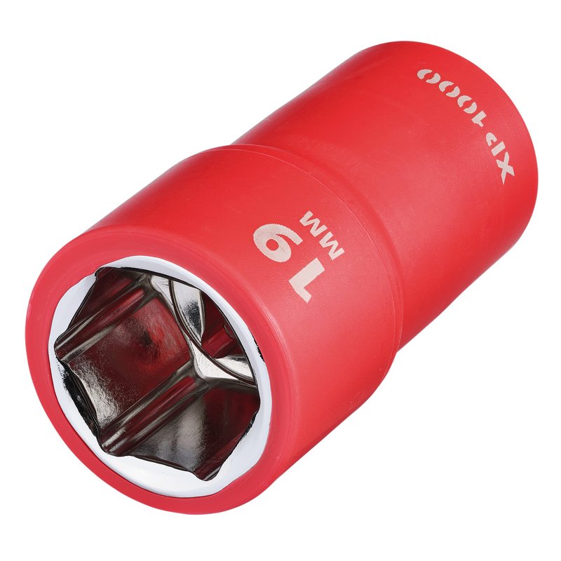 Draper XP1000 VDE Socket, 1/2" Sq. Dr., 19mm DRA-17982