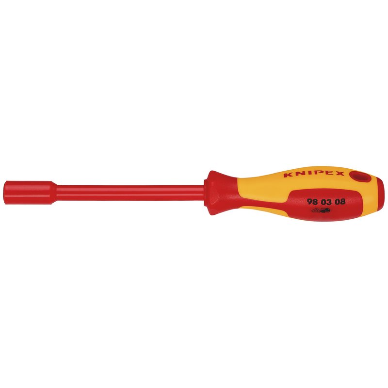KNIPEX 98 03 08 VDE Insulated Nut Driver, 8.0 x 125mm DRA-18738