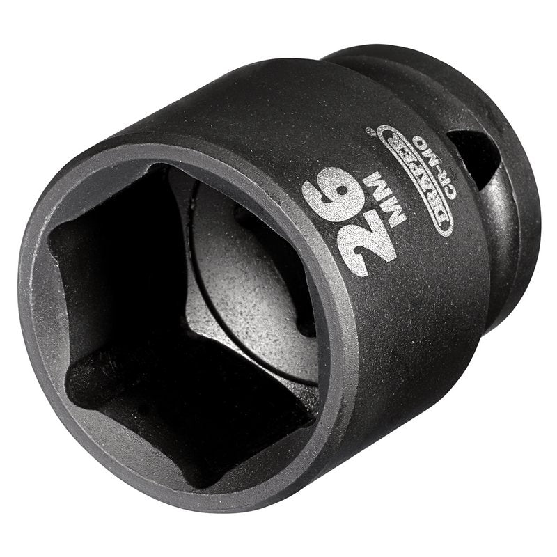 Draper Hi-TORQ Impact Socket, 1/2" Sq. Dr., 26mm DRA-20188