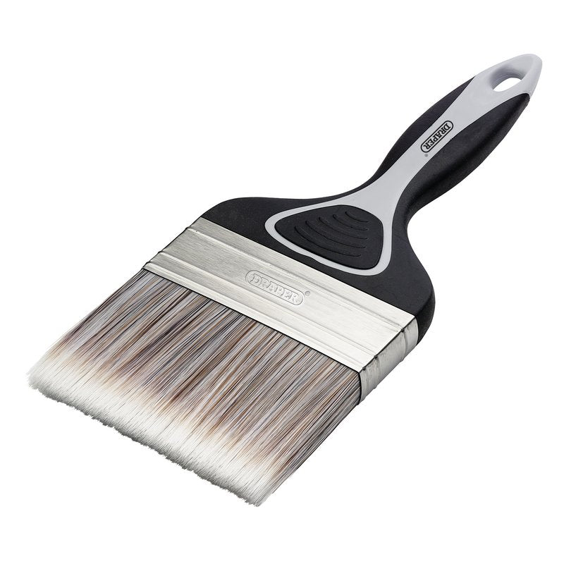 Draper Flat Paint Brush with Soft Grip, 100mm DRA-20584