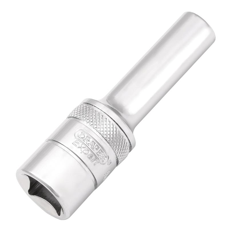 Draper Expert HI-TORQ 12-Point Metric Deep Socket, 1/2" Sq. Dr., 8mm