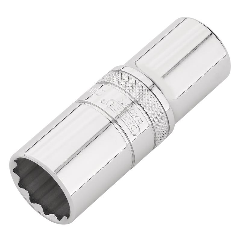 Draper Expert HI-TORQ 12-Point Metric Deep Socket, 1/2" Sq. Dr., 21mm