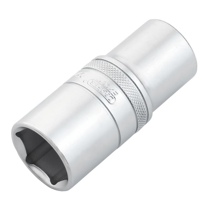 Draper Expert HI-TORQ 6-Point Metric Deep Socket, 1/2" Sq. Dr., 25mm