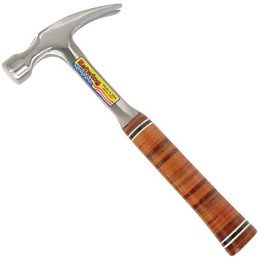 Estwing E12S Straight Claw Hammer with Leather Grip, 12oz/336g DRA-23500