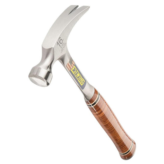 Estwing E16S Straight Claw Hammer with Leather Grip, 16oz/448g DRA-23509