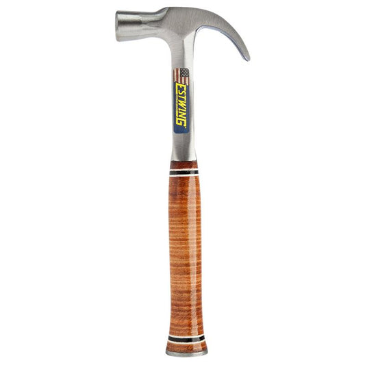 Estwing E24C Curved Claw English Pattern Hammer with Leather Grip, 24oz/672g DRA-23522