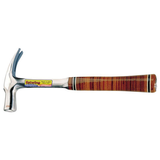 Estwing E24S Straight Claw English Pattern Hammer with Leather Grip, 24oz/672g DRA-23524
