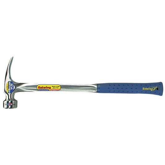 Estwing E3/25S BIG BLUE Smooth Face Straight Framing Hammer, 25oz/700g, 18" DRA-23569