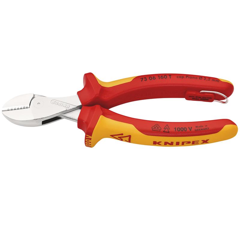 KNIPEX 73 06 160 T BK X-Cut VDE Compact Diagonal Cutter, 160mm DRA-25610