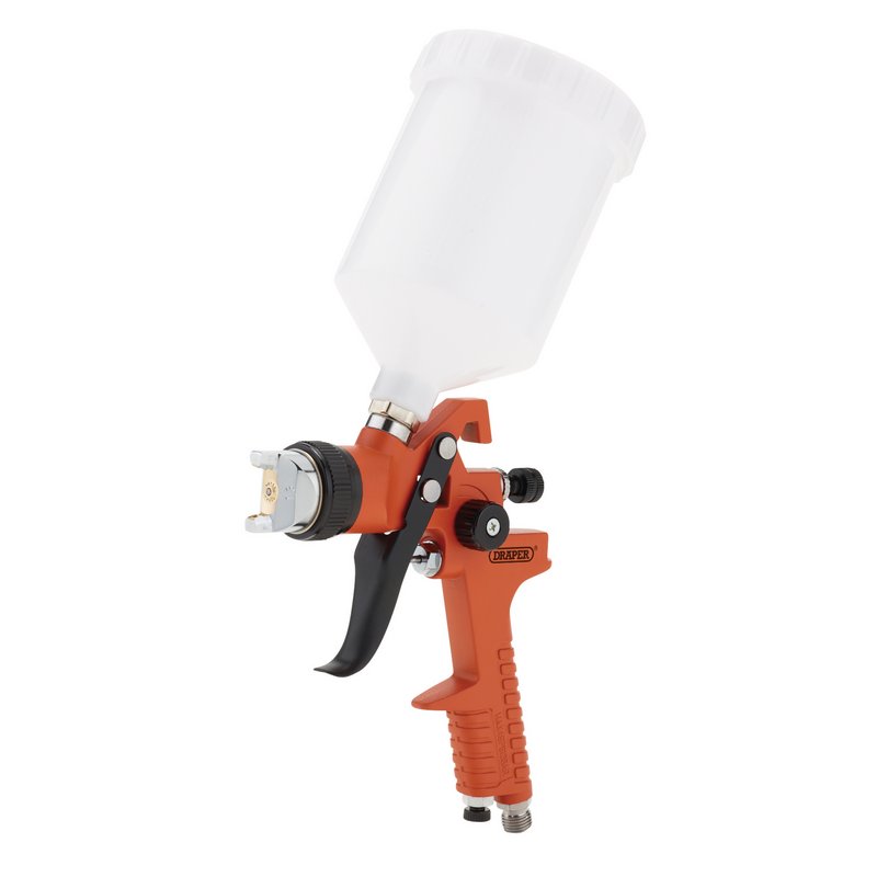 Draper HVLP Air Paint Spray Gun, 600ml, 1.3/1.4/2mm DRA-28367