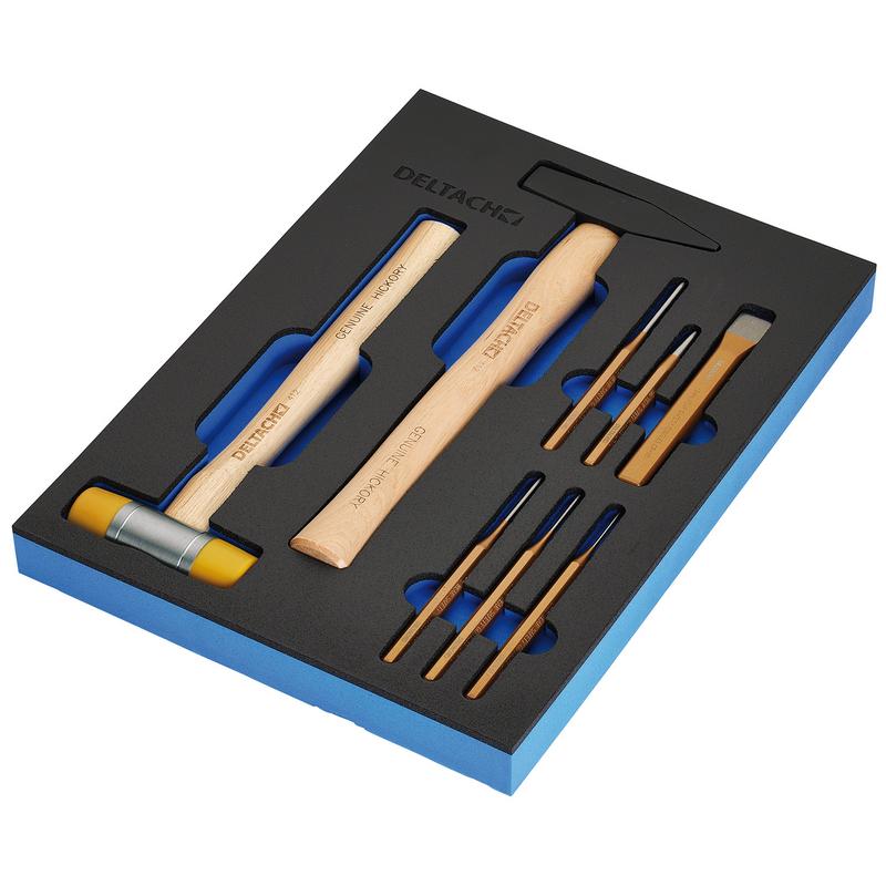 Draper BUNKER Hammer and Pin Punch Set in EVA Foam Inlay (8 Piece) DRA-29715