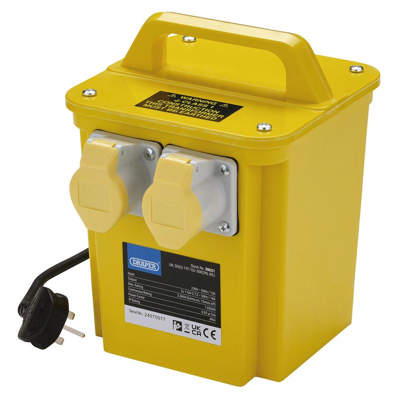 Draper 110V Portable Transformer, 3.3kVA DRA-30621