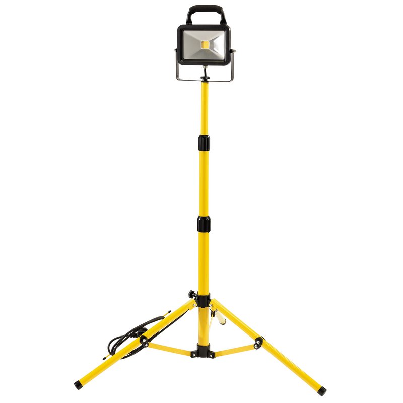 Draper 230V COB LED Slimline Worklight with Tripod, 20W, 1,300 Lumens - Discontinued DRA-66053