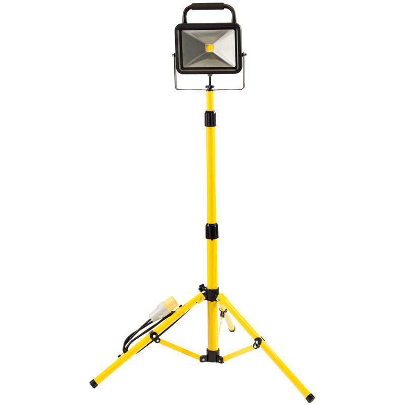Draper 50W 110V COB LED Work Light with Tripod - 6,500 Lumens DRA-66054