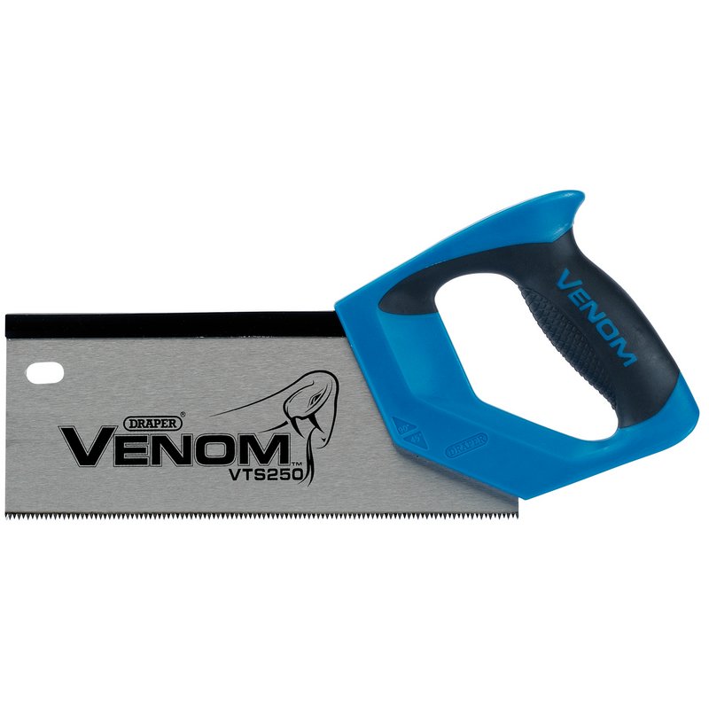 Draper Venom® Double Ground Tenon Saw, 250mm, 11tpi/12ppi DRA-82199