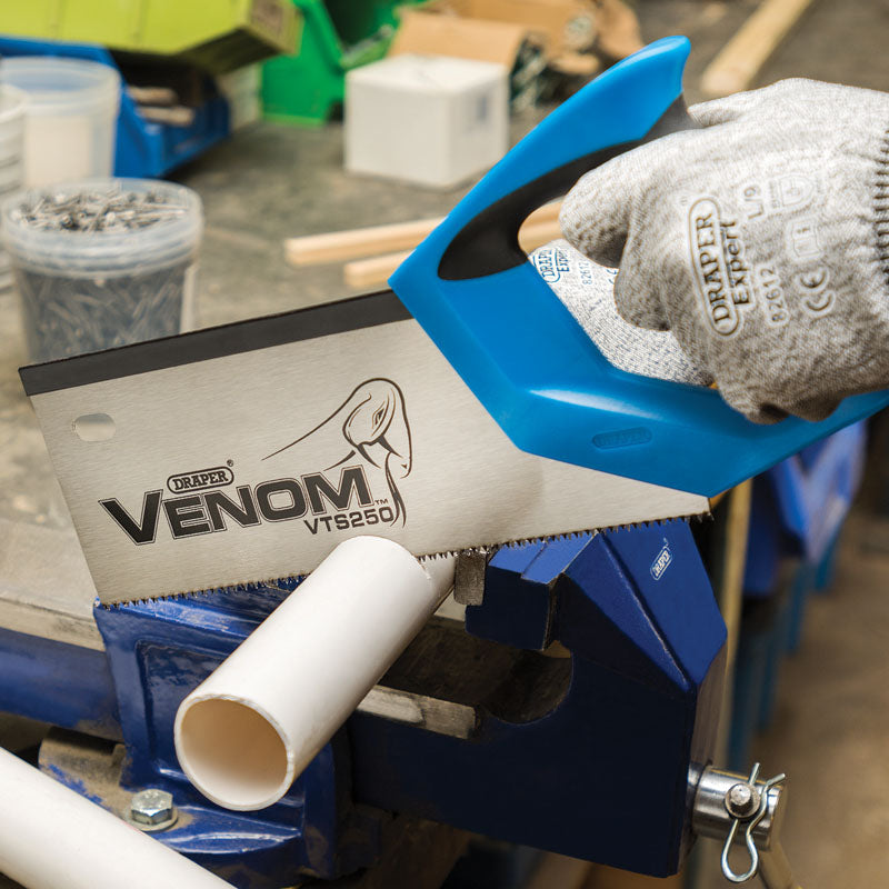 Draper Venom® Double Ground Tenon Saw, 250mm, 11tpi/12ppi DRA-82199