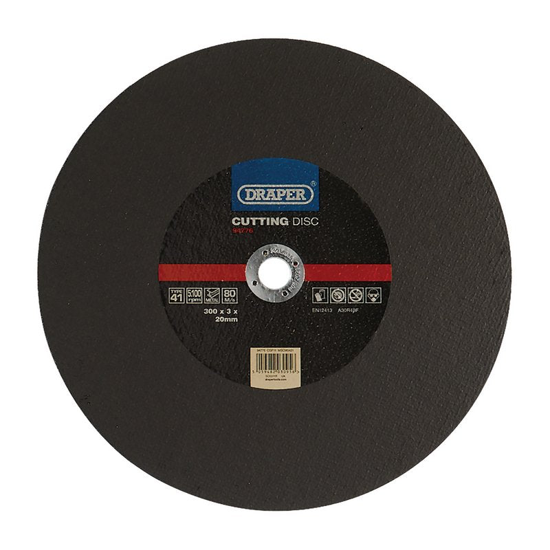 Draper Metal Cutting Disc, 300 x 3 x 20mm DRA-94776