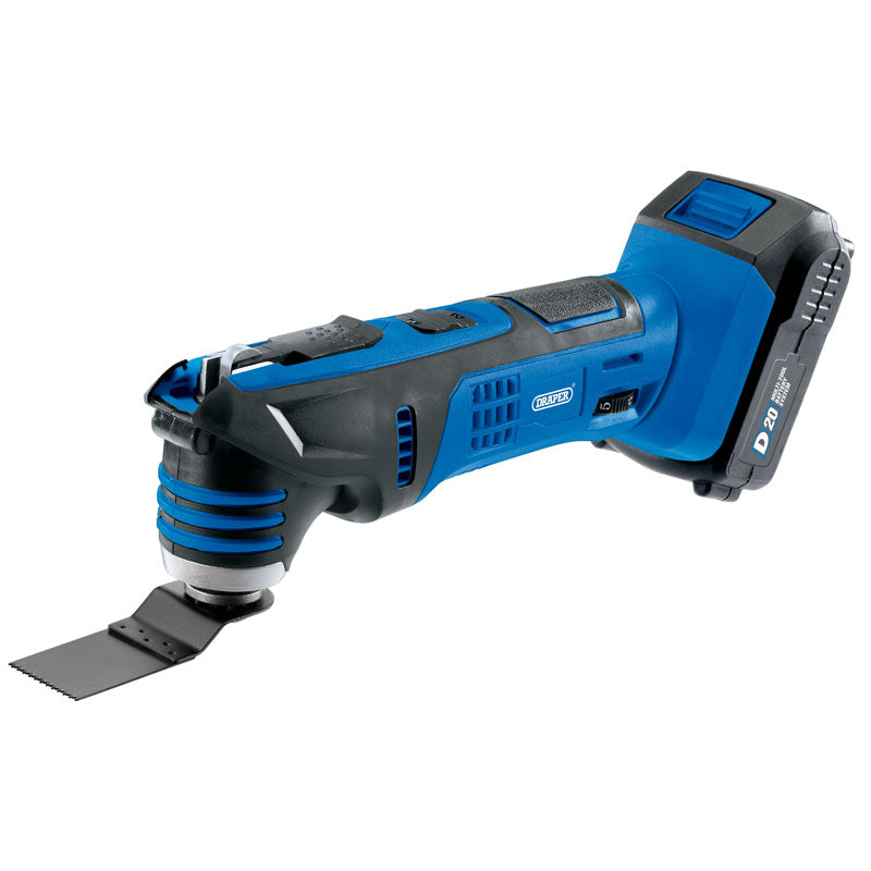 Draper D20 20V Oscillating Multi-Tool with 1x 2.0Ah Battery and Charger DRA-00595