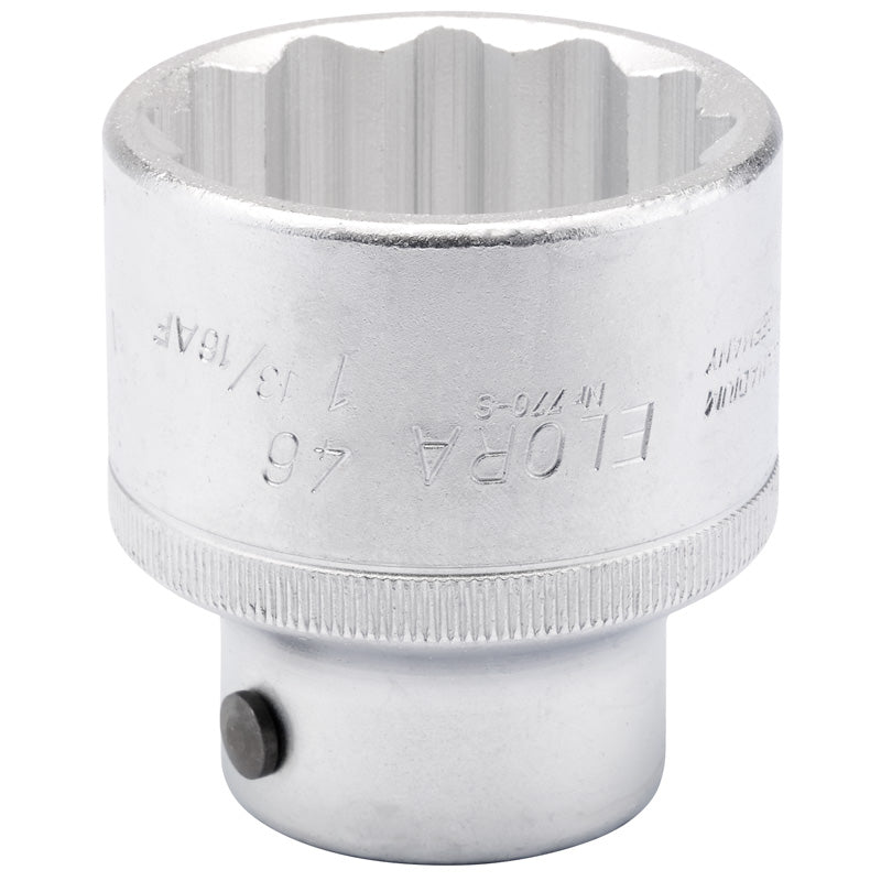 Elora Bi-Hexagon Socket, 46mm-1.13/16" 3/4" Sq. Dr. DRA-00848