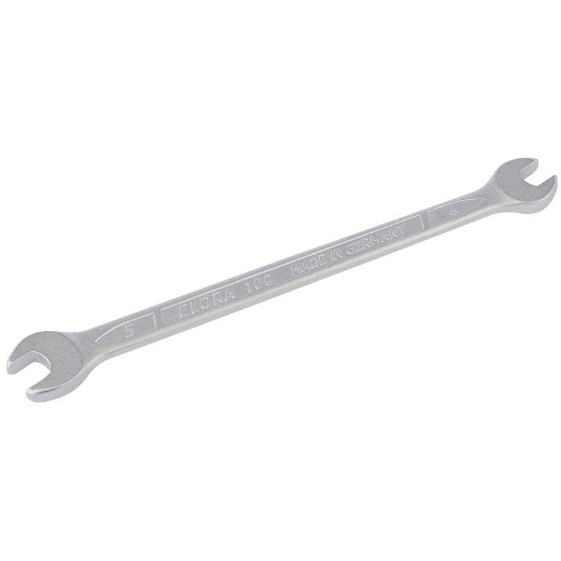 Elora Long Metric Double Open End Spanner, 4 x 5mm DRA-01797