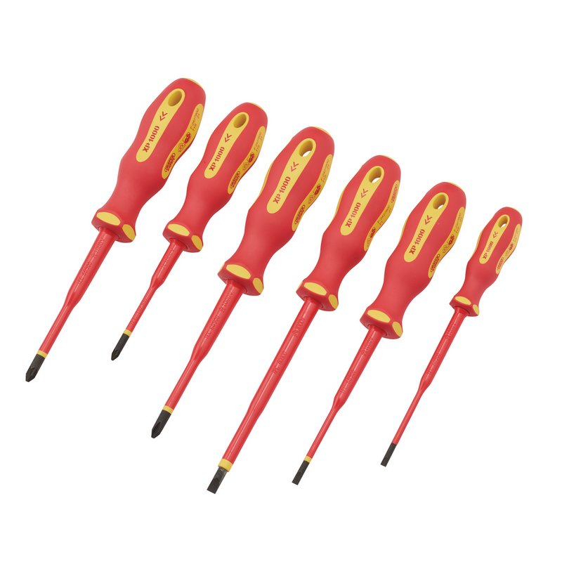 Draper XP1000 VDE Slimline Screwdriver Set (6 Piece) DRA-02167