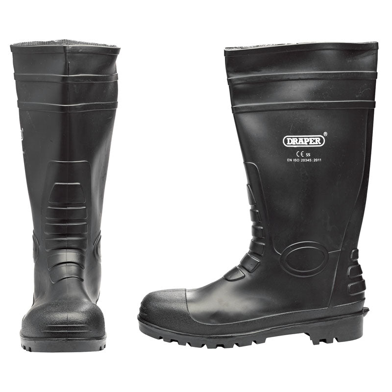 Draper Safety Wellington Boots, Size 11, S5 DRA-02701
