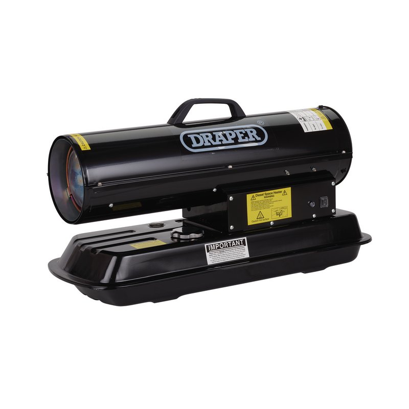 Draper 230V Diesel and Kerosene Space Heater, 51,200 BTU/15kW DRA-04174