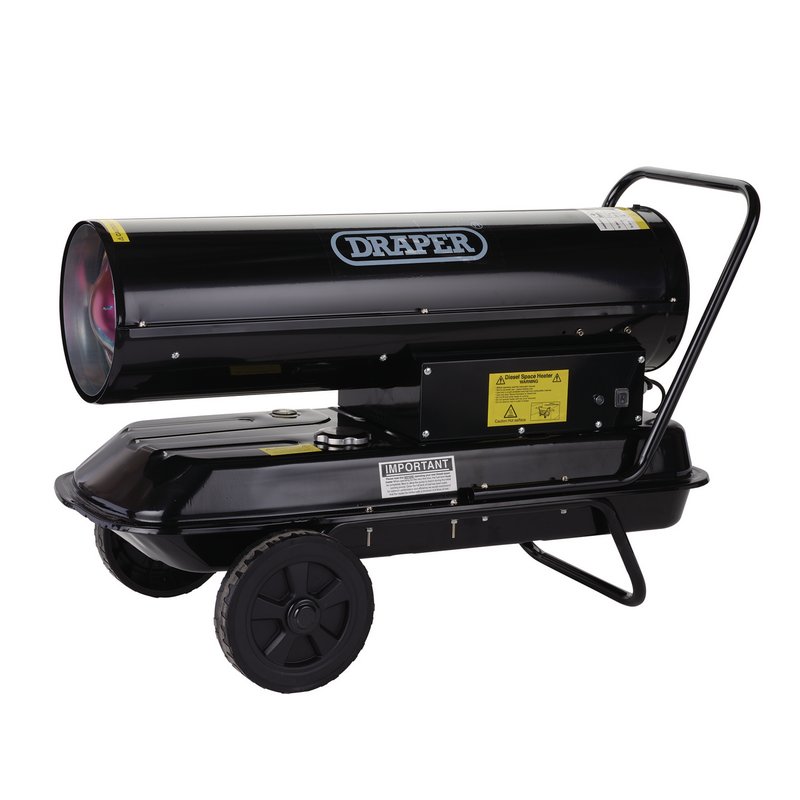 Draper 230V Diesel and Kerosene Space Heater, 102,300 BTU/30kW DRA-04176