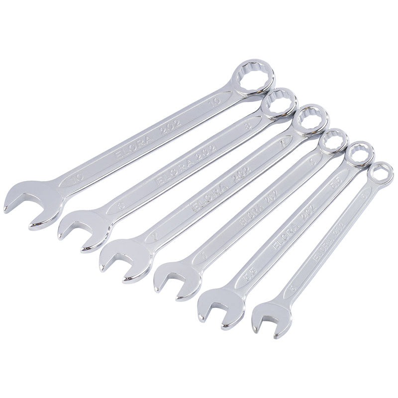 Elora Midget Metric Combination Spanner Set (6 Piece) DRA-04212