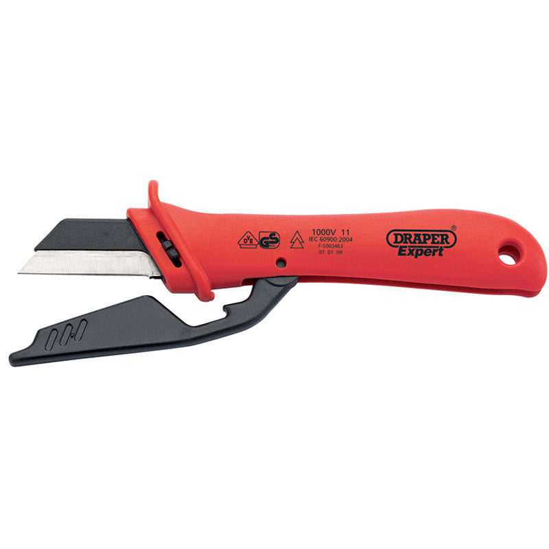 Draper VDE Approved Fully Insulated Cable Knife, 180mm DRA-04616