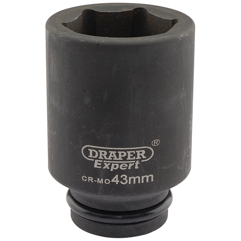 Draper Expert HI-TORQ® ; 6 Point Deep Impact Socket, 3/4" Sq. Dr., 43mm DRA-05074