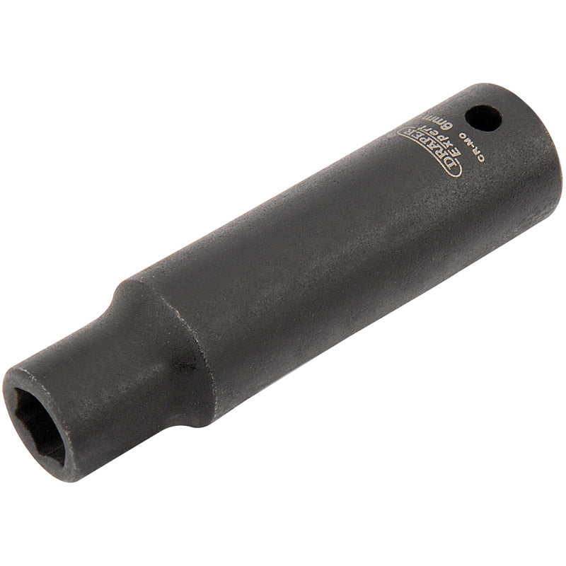 Draper Expert HI-TORQ® ; 6 Point Deep Impact Socket, 1/4" Sq. Dr., 6mm DRA-05184